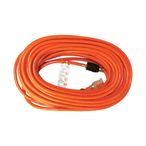 Cord Protect Outdoor Extension Cord Cover and Plug Protection, Orange  (2-Pack)