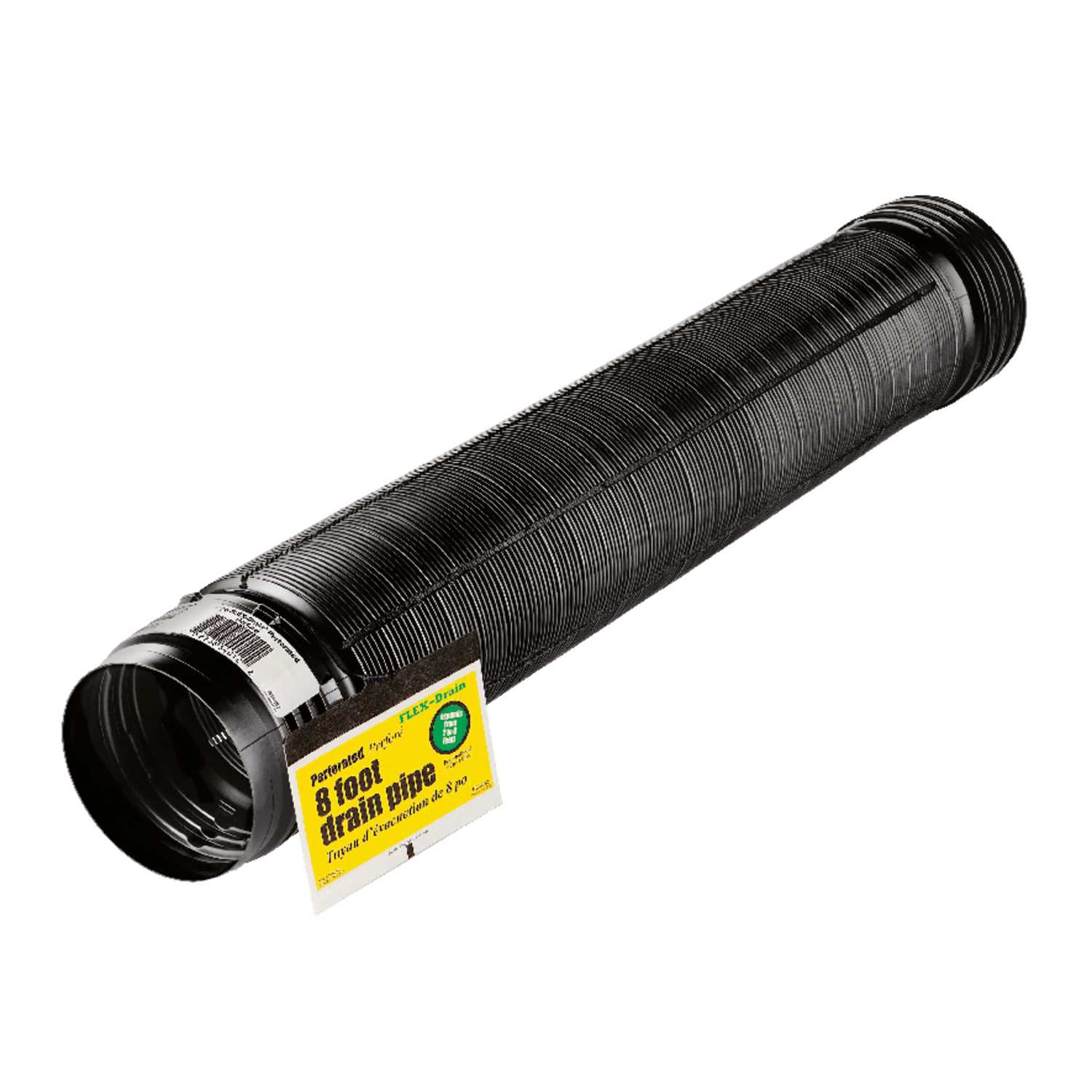 FlexDrain 4 in. Dia. x 8 ft. L Poly Drain Pipe Ace Hardware
