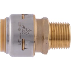 SharkBite 3/4 in. Push X 1/2 in. D MPT Brass Reducer Connector