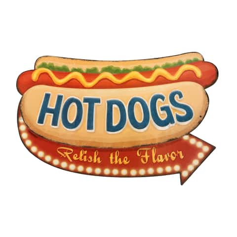 Open Road Brands Hot Dogs Relish The Flavor Sign Tin 1 pk - Ace Hardware