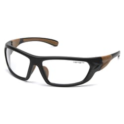 Carhartt Carbondale Full-Frame Safety Glasses Clear Lens Black/Tan Frame 1 pc