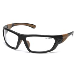 Carhartt Carbondale Full-Frame Safety Glasses Clear Lens Black/Tan Frame 1 pc