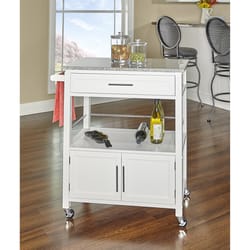 Linon Home Decor Classic 18 in. W X 33 in. L Rectangular Kitchen Cart