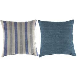 Jordan Manufacturing Assorted Knife Edge Polyester Throw Pillow 4 in. H X 16 in. W X 16 in. L