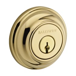 Baldwin Reserve Polished Brass Brass Single Cylinder Deadbolt