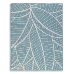 Signature Design by Ashley Blue Polyester Outdoor Area Rug