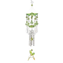 Songbird Valley Green Plastic 13 in. Hummingbird Harmony Wind Chime