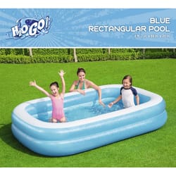 Bestway H2OGO 206 gal Rectangular Inflatable Pool 20 in. H X 69 in. W X 102 in. L