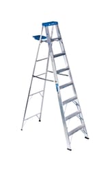 Werner  8 ft. H x 24.5 in. W Aluminum  Step Ladder  Type I  250 lb. capacity 