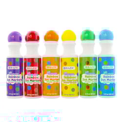Bazic Products Assorted Round Tip Washable Marker 6 pk