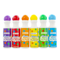 Bazic Products Assorted Round Tip Washable Marker 6 pk