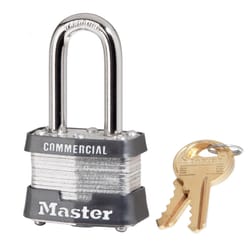 Master Lock 1-9/16 in. W Laminated Steel 4-Pin Cylinder Exterior Padlock