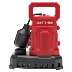 Craftsman 1/3 HP 3500 gph Thermoplastic Tethered Float Switch AC Submersible Sump Pump