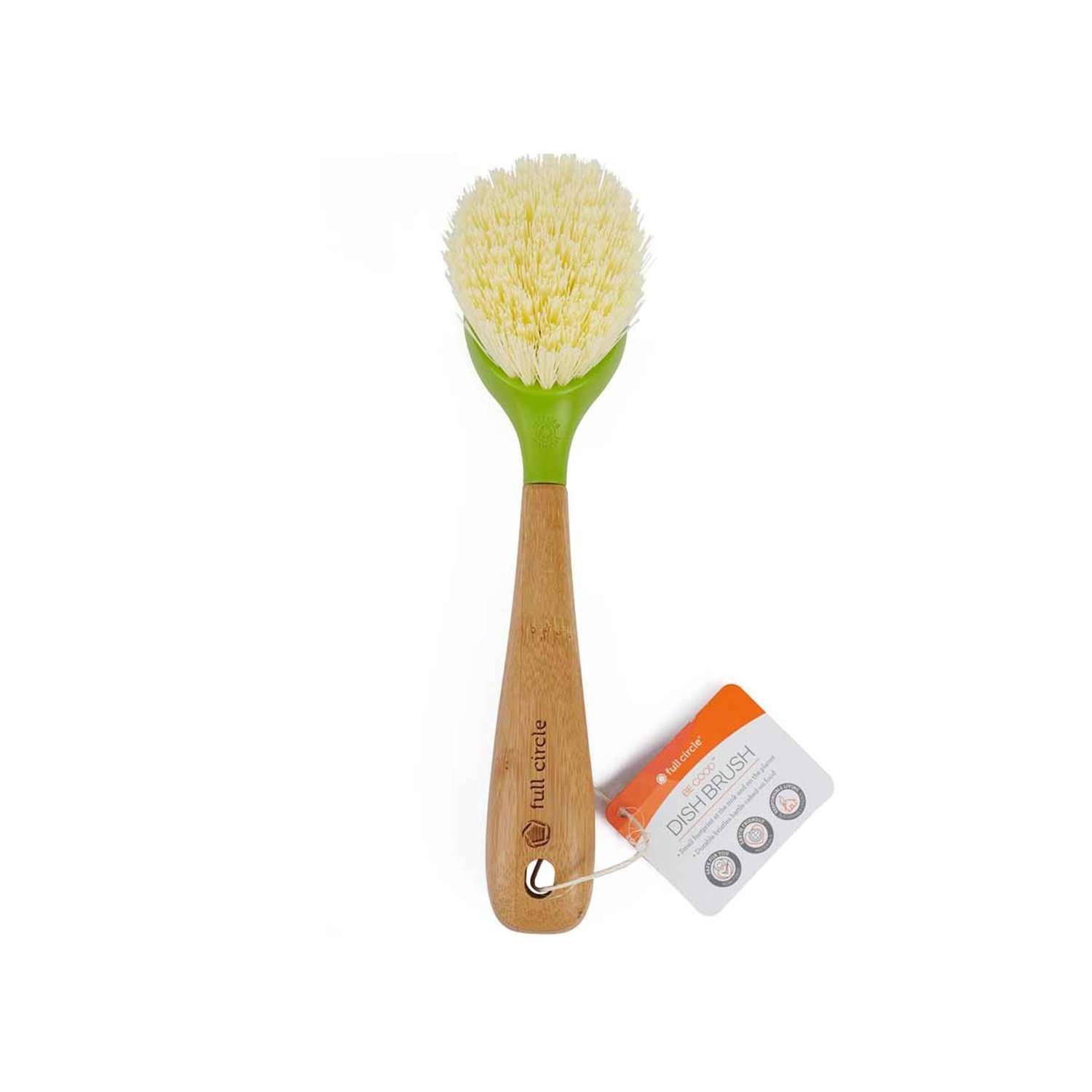 Full Circle 2.56 in. W Medium Bristle Bamboo Handle Dish Brush Ace