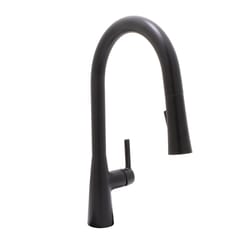 Huntington Brass One Handle Matte Black Kitchen Faucet