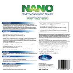 Seal-Once Nano Flat Clear Water-Based Premium Wood Sealer 5 gal