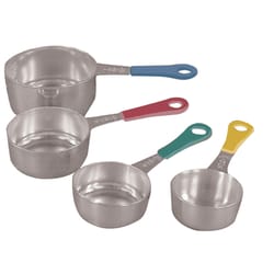 Fox Run Assorted Stainless Steel Silver Measuring Cup Set