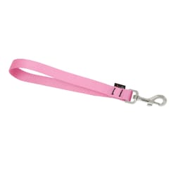 LupinePet Basic Solids Pink Pink Nylon Dog Training Leash