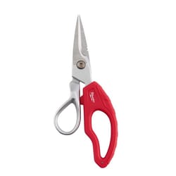 Milwaukee 10.65 in. L Red Electrician Snips