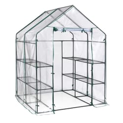 Miracle-Gro Clear 56 in. W X 56 in. D X 76 in. H Greenhouse