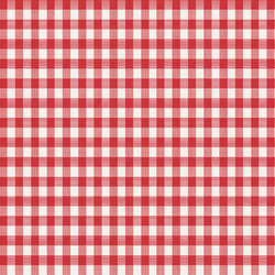 Magic Cover Red/White Checkered Vinyl Disposable Tablecloth 54 in. 54 in.