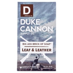 Duke Cannon Big Ass Brick of Soap Leaf & Leather Scent Bar Soap 10 oz