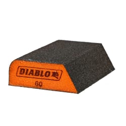 Diablo 4 in. L X 2-1/2 in. W X 1 in. 60 Grit Medium Dual Edge Sanding Sponge