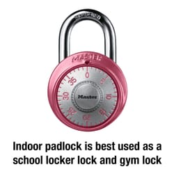 Master Lock 2 in. H X 1-7/8 in. W Steel 3-Dial Combination Combination Padlock