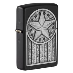 Zippo Black American Flag Lighter 1 pk