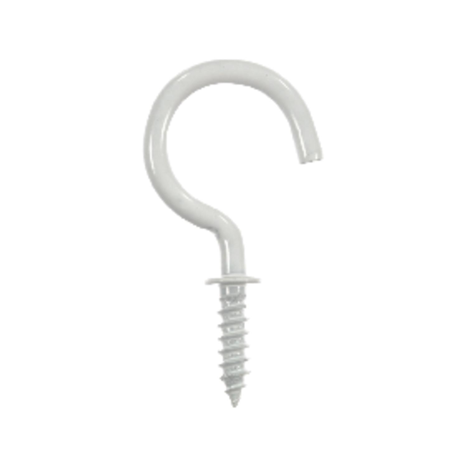 Ace Small White Steel 1.3125 in. L Cup Hook 15 lb 75 pk - 01-3477-469 - Hardware Fasteners  sku 01-3477-469