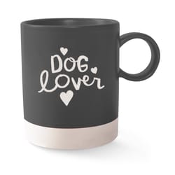 Pet Shop by Fringe Studio 14 fl. oz. Gray BPA Free Dog Lover Mug