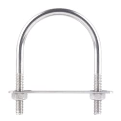 Hampton 5/16 in. X 2-1/2 in. W X 3-1/2 in. L Coarse Stainless Steel U-Bolt