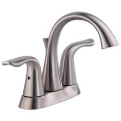 Delta Lahara Stainless Steel Traditional Bathroom Faucet 4 in.