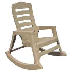 Adams Big Easy Biscuit Resin Frame Stackable Rocking Chair