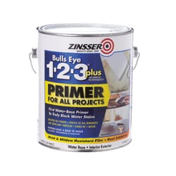 Zinsser  Bulls Eye 123 Plus  White  Water-Based  Acrylic  Primer  1 gal. 
