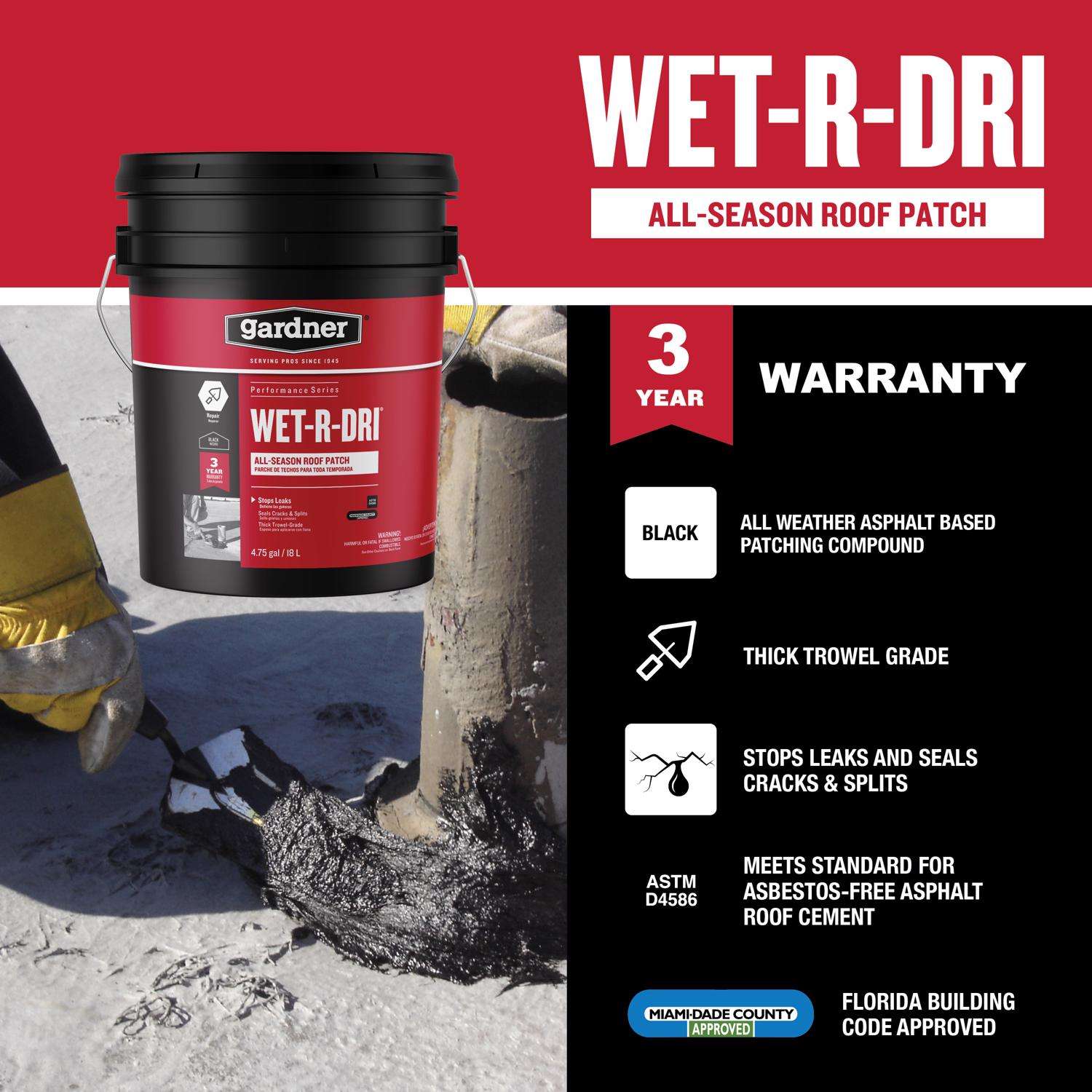 LEAK STOPPER 3.6-quart Fibered Waterproof Cement Roof Sealant in the Roof  Sealants department at