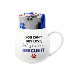 Pavilion Warm & Toe-sty 15.5 oz White BPA Free Animal Rescue Mug