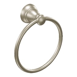 Moen Banbury Brushed Nickel Towel Ring Aluminum