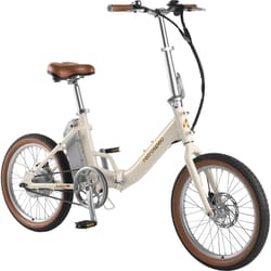 Retrospec Judd Rev Unisex Electric Folding Bicycle Eggshell