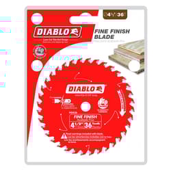 Diablo 4-1/2 in. D X 3/8 in. Fine Finish TiCo Hi-Density Carbide Circular Saw Blade 36 teeth 1 pk