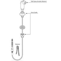 Moen For Universal Silver Chrome Kitchen Faucet Sprayer