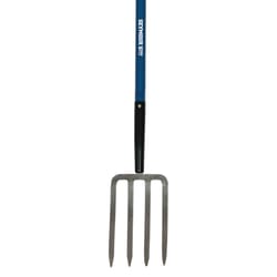 Seymour S550 Forged 4 Tine Forged Steel Spading Fork 30 in. Fiberglass Handle