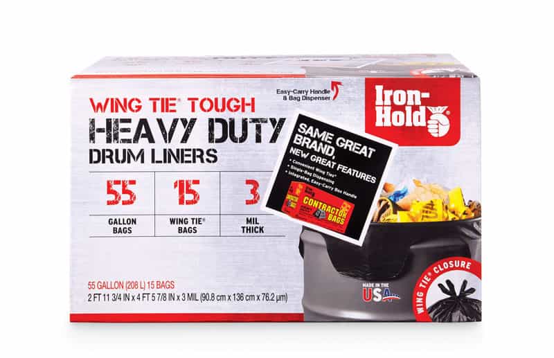 Iron Hold 55 gal. Contractor Bags Twist Tie 15 pk Ace Hardware
