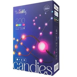 Twinkly Candies Pearl LED RGB 200 ct String Light String 9.8 ft.
