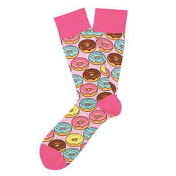 Two Left Feet Unisex Go Nuts for Donuts Novelty Socks Multicolored