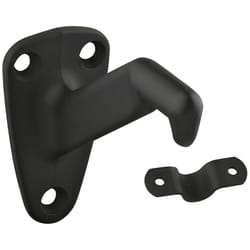 National Hardware Black Zinc Die Cast w/Steel Strap Handrail Bracket 3.31 in. L 250 lb