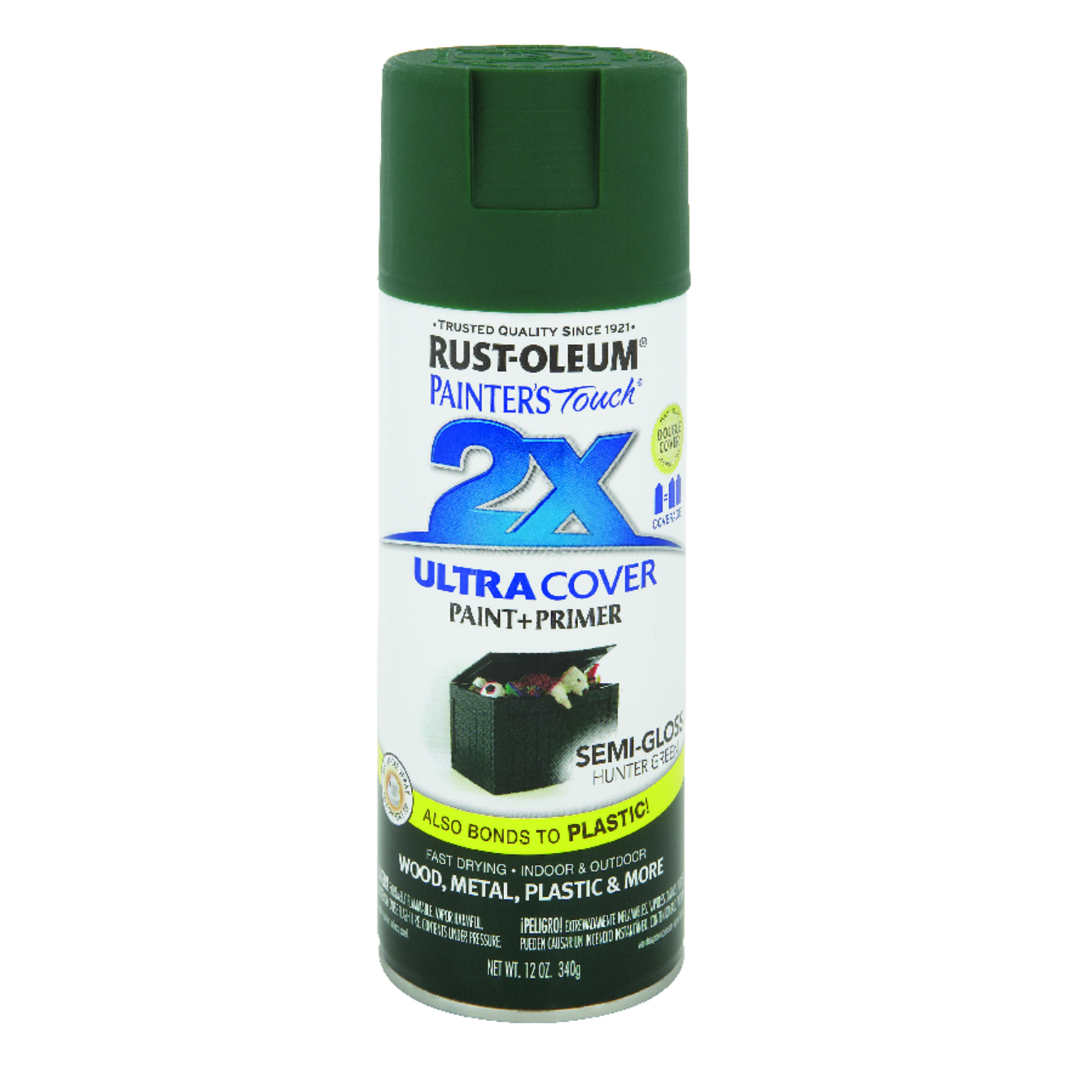 UPC 020066189280 RustOleum Ultra Cover 2X 12 oz Spray Paint Semi Gloss Hunter Green 6 Pack