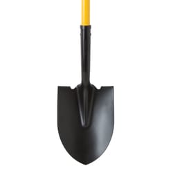 Home Plus 57 in. Steel Round Digging Shovel Fiberglass Handle