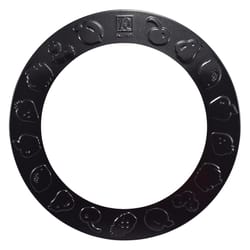 R&M International Corp Black Metal Pie Crust Shield
