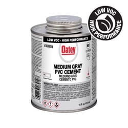 Oatey Gray Cement For PVC 16 oz